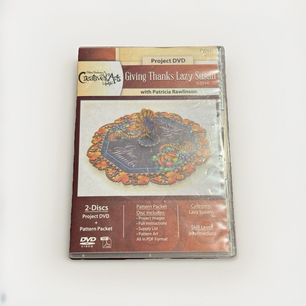 Giving Thanks Lazy Susan Patricia Rawlinson How to Craft Paint Creative Arts DVD
